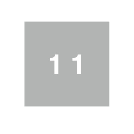 Nevs Ames - Filing Labels - Small - Number 1 1-7/8" x 1-7/8" Gray XN-AL-SM #1